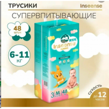в наличии Inseense Трусики-подгузники M (6-11 кг) Classic V5S. 48шт