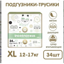 в наличии Inseense Трусики-подгузники XL (12-17кг) V5S. 34шт.