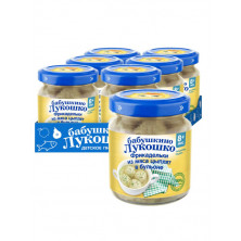 «Бабушкино Лукошко» Фрикадельки из мяса цыплят в бульоне пюре, 8 мес., 100 г