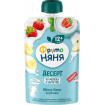 Десерт ФрутоНяня из яблок, бананов и клубники с молоком и сахаром, 90 г