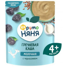 ФрутоНяня Каша молочная гречневая с черносливом, 4мес+, 200гр