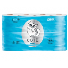 в наличии Туалетная бумага Cote 2сл 8шт Pure White