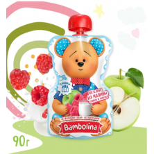  Bambolina яблоко, малина и сливки 100гр - БЕЗ САХАРА АКЦИЯ
