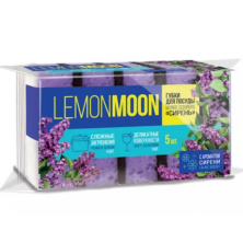 LEMON MOON Губка для посуды Крупнопористая 5 шт Сирень