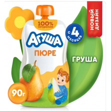Пюре Агуша Груша 90г БЕЗ САХАРА