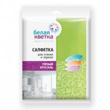 Белая кветка Салфетка для стекол и зеркал 1 шт