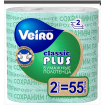 Veiro полотенца бумажные plus 2 х слойные белые 2 рулона ТОЛСТЫЕ