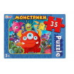 Монстрики. Макси-пазлы в коробке. Пазл 35 деталей. Умные игры
