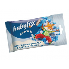 «BabyFox», драже двухслойный шоколад в цветной глазури, 45 г