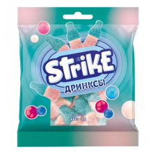 «Strike», мармелад жевательный «Дринксы» со вкусом бабл-гам, 70 г