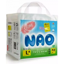 Nao Slim Трусики (L) 42шт 9-14кг ТОНКИЕ