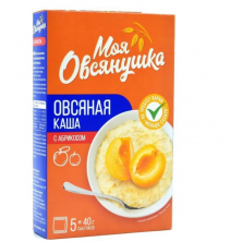 В НАЛИЧИИ Овсяная каша с АБРИКОСОМ без варки Моя Овсянушка, 5 пак * 40гр