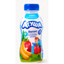 до 29.06 Агуша Йогурт Клубника Банан 180 г