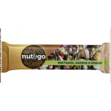 Батончик Nut&Go глазированный фисташка малина и кешью 28гр